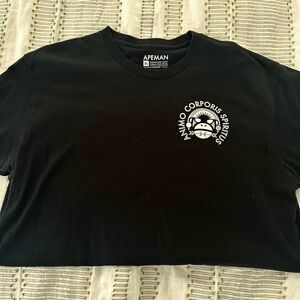 Apeman Black Graphic T-Shirt